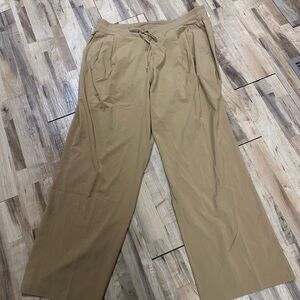 Calia Journey Collection Mid-Rise Wide Leg Pants Tan XXL. New with tags